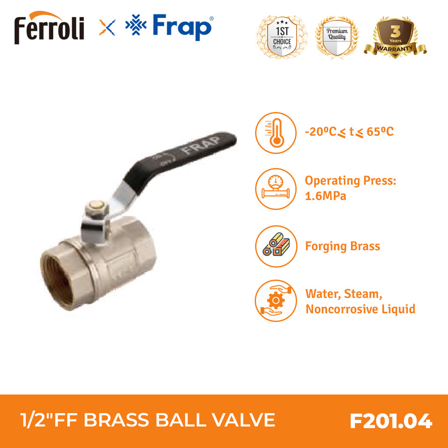 Ballvalve FRAP F201.08  11/2 FF